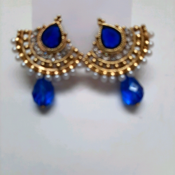 Gemstone Drop Earrings - Picture 1 of 2